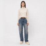 Baggy Fit Yüksek Bel Kadın Jean